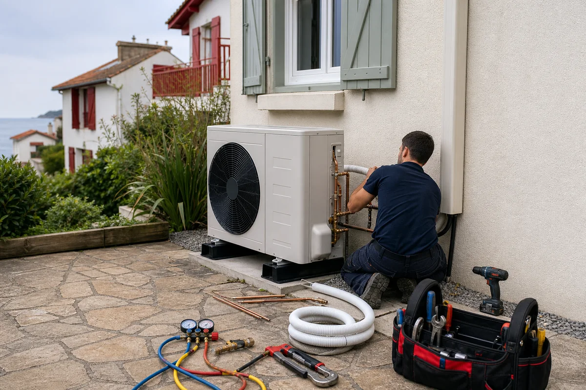 Pompe à chaleur (PAC) à Biarritz — prestation